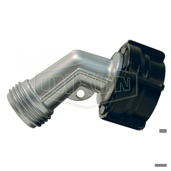 Garden Hose Gooseneck, Zinc, Domestic